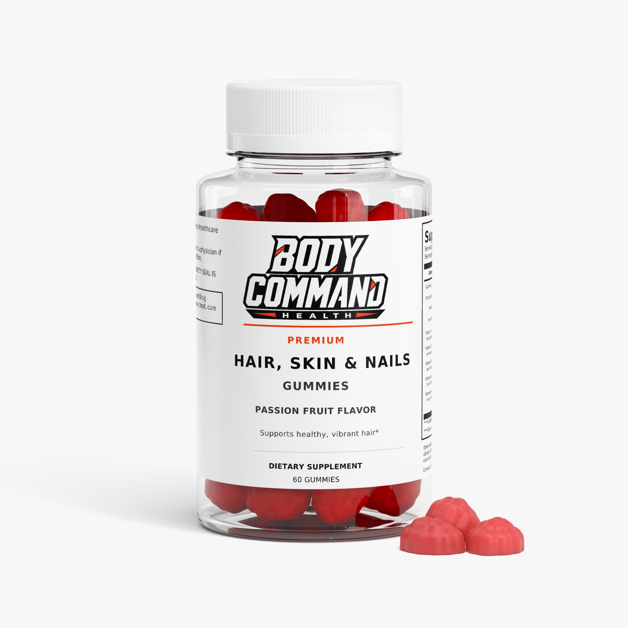 Body Command Premium Hair, Skin & Nails Gummies