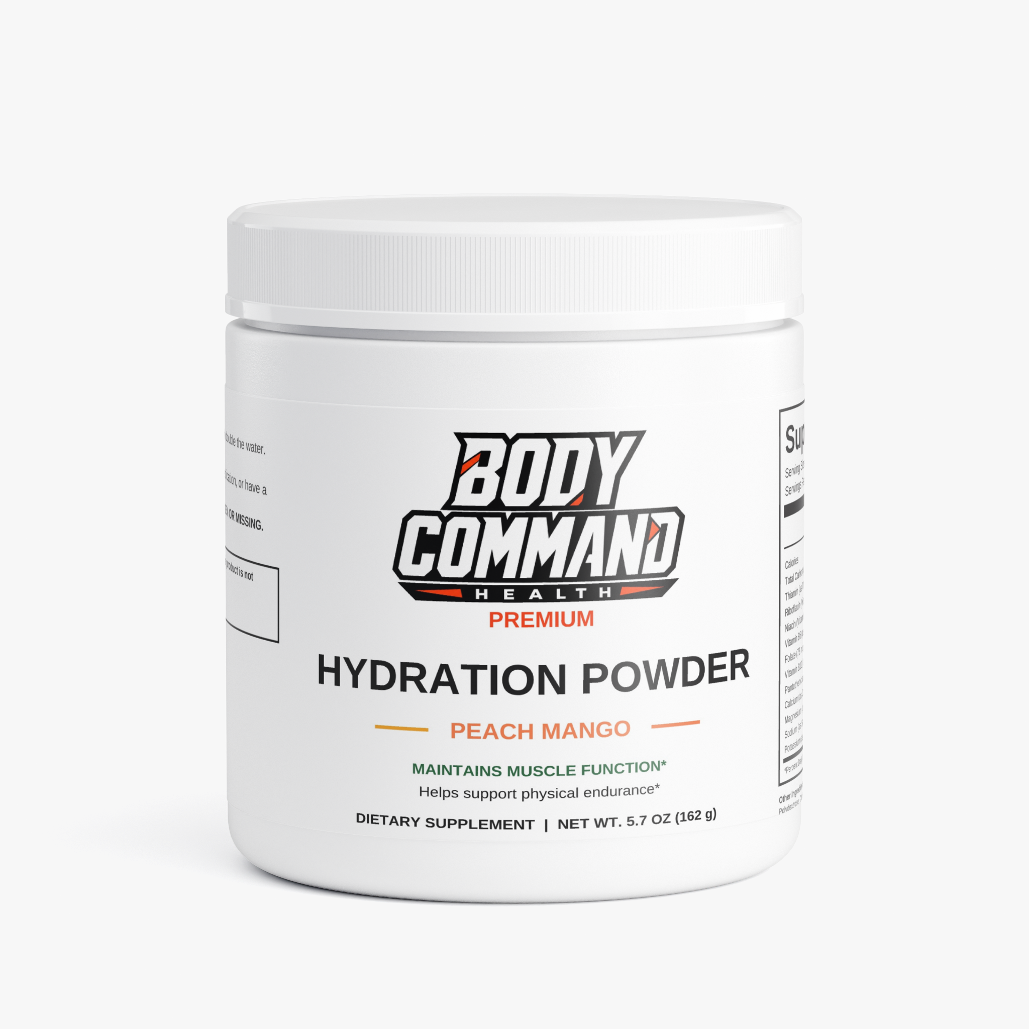 Body Command Premium Hydration Powder (Peach Mango)