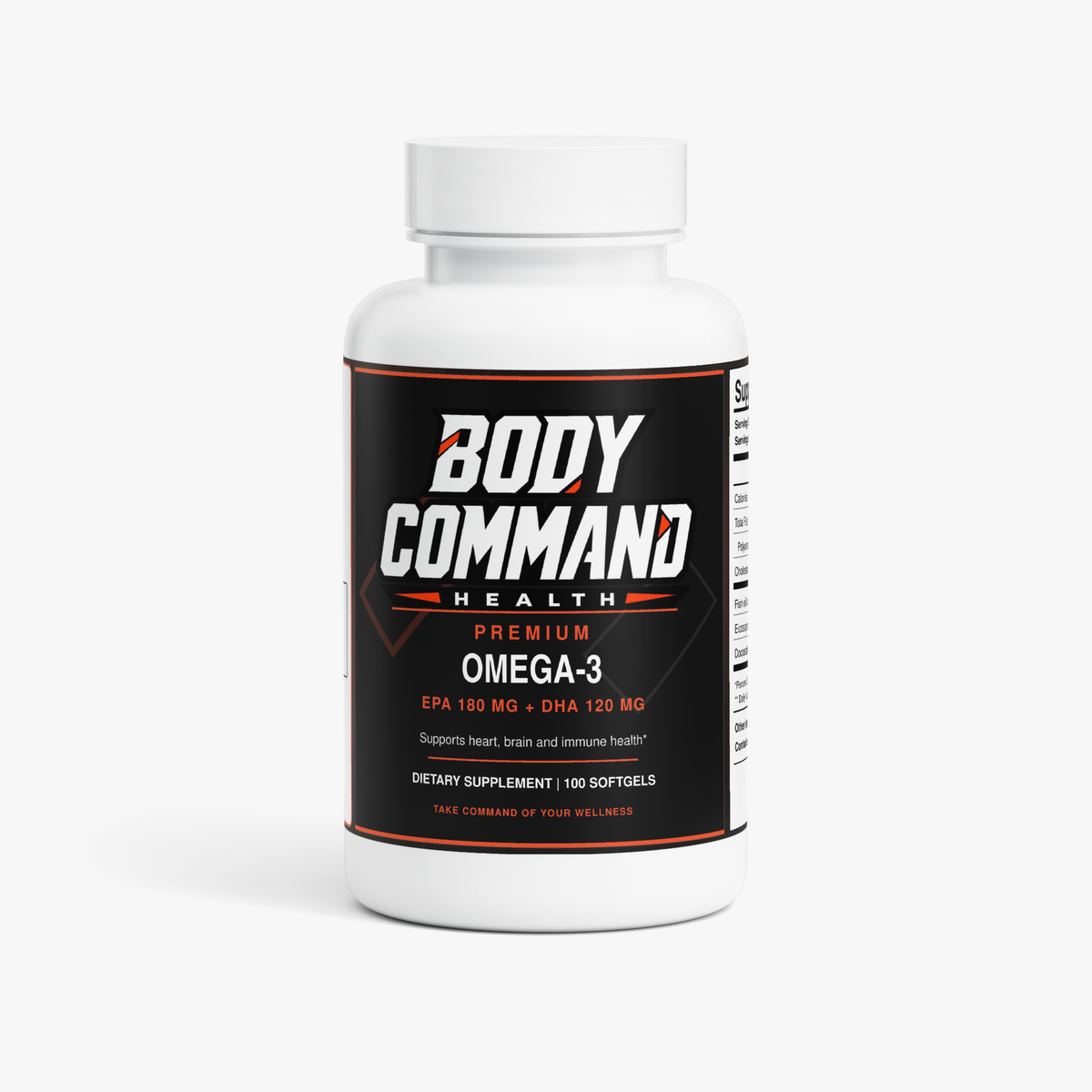 Body Command Premium Omega-3 EPA 180mg + DHA 120mg
