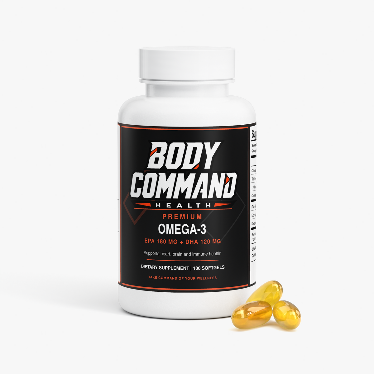 Body Command Premium Omega-3 EPA 180mg + DHA 120mg
