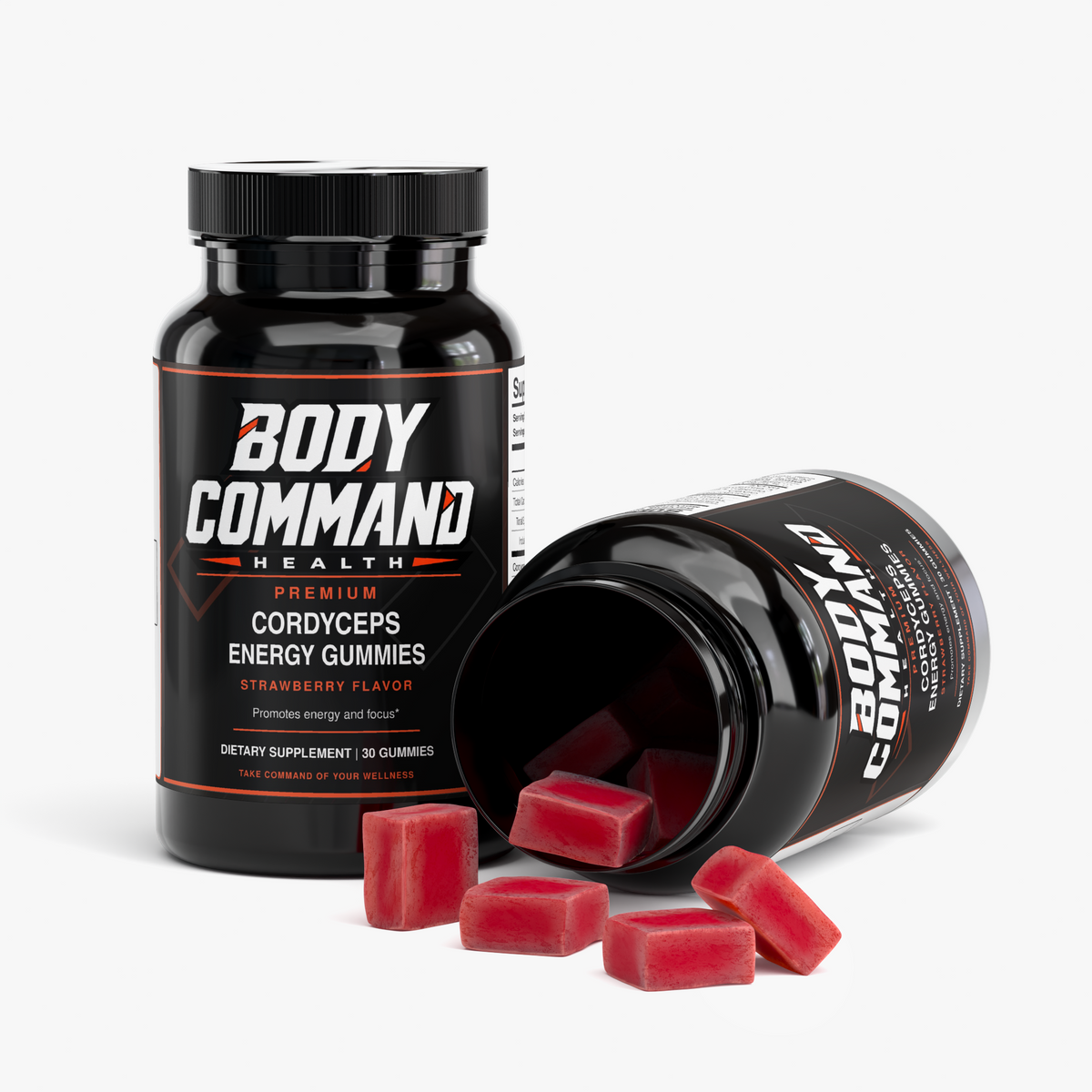 Body Command Premium Cordyceps Energy Gummies
