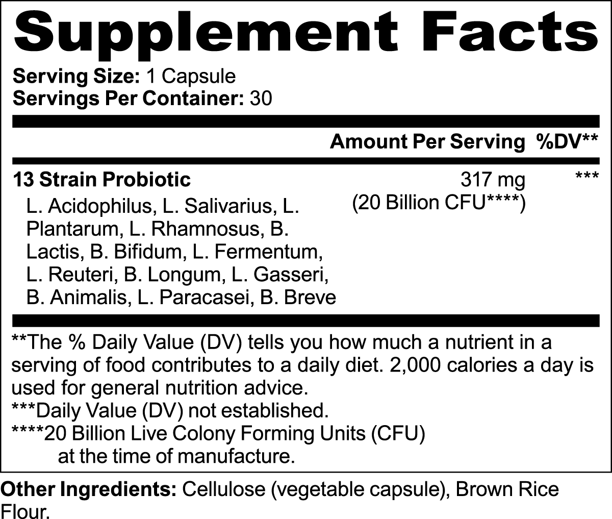 Body Command Premium Probiotic 20 Billion